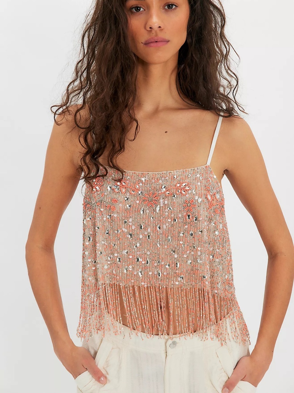 Free people Juliet Beaded Top - Picture 1 of 7